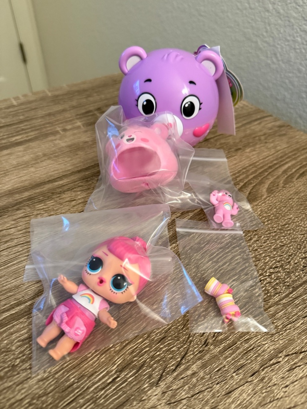 Like-New LOL Surprise! Loves Care Bears Tots ~Rare Cheer Gal Doll